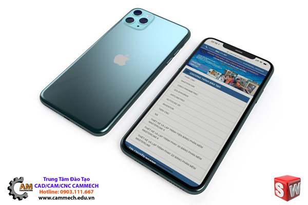 Những thiết kế mới nhất của Iphone 11 Pro Max được tạo ra với sự trợ giúp của Solidworks, cho chất lượng đẹp và siêu bền. Cùng chiêm ngưỡng những hình ảnh độc đáo về sản phẩm này!