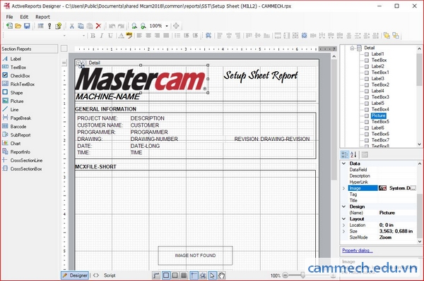 Hướng dẫn Tạo Phiếu Công Nghệ Setup Sheet Trong Mastercam