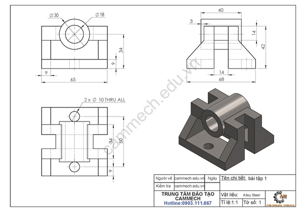 Tài liệu Download bài tập vẽ 3d miễn phí