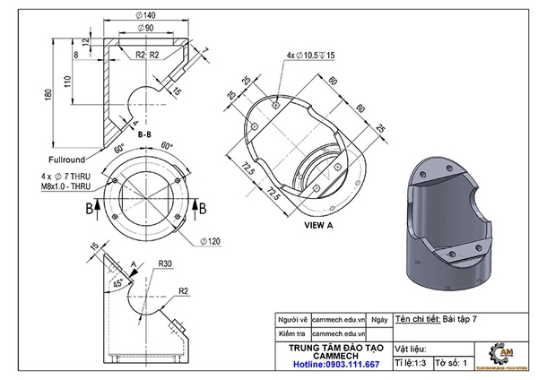 Luyện Vẽ 3D Cùng Camech - 1000 Bài Tập - Update Mỗi Ngày