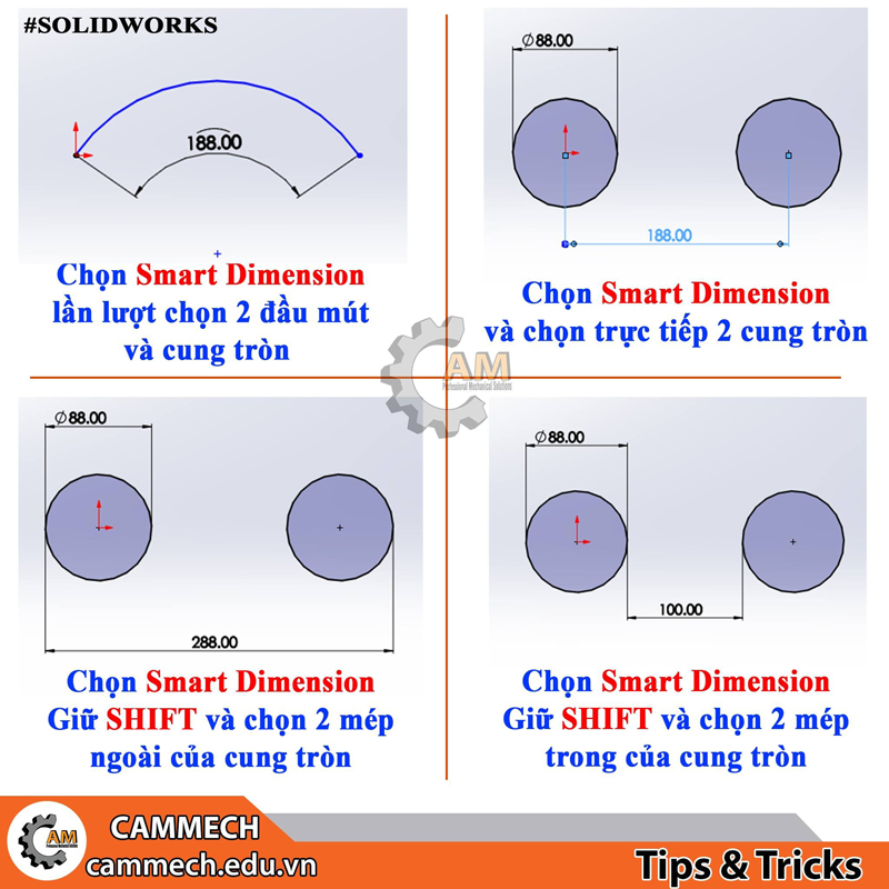 Tổng hợp mẹo giúp vẽ nhanh Sketch trong SolidWorks