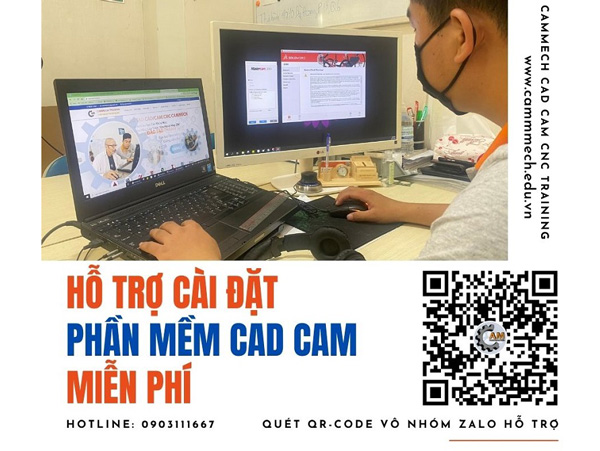 Hỗ trợ cài đặt phần mềm CAD CAM miễn phí