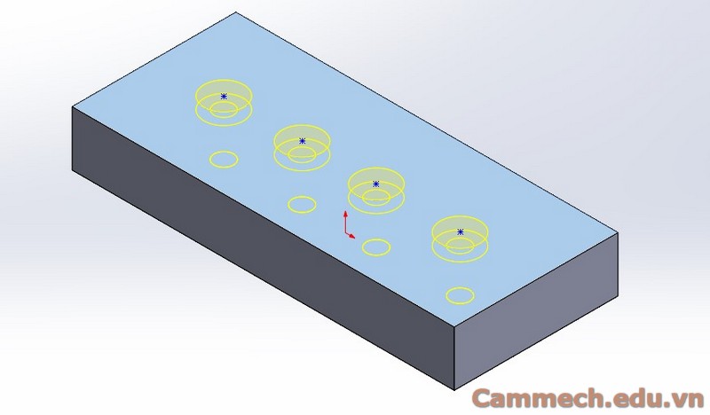 Hướng dẫn sử dụng lệnh Hole trên Solidworks