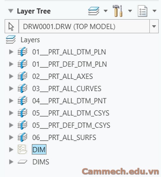 Quản lý Layer trong môi trường Drawing