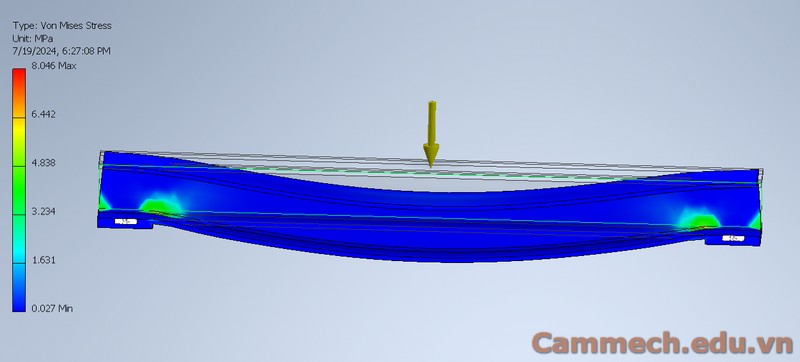 Hướng dẫn tính toán ứng suất bền trên Inventor