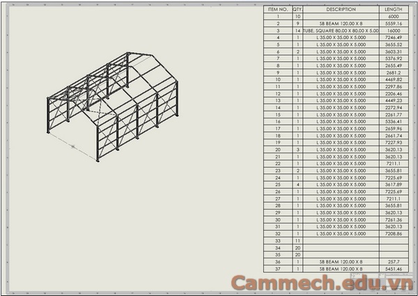 Hướng dẫn tạo Weldment Cutlist trên Solidworks