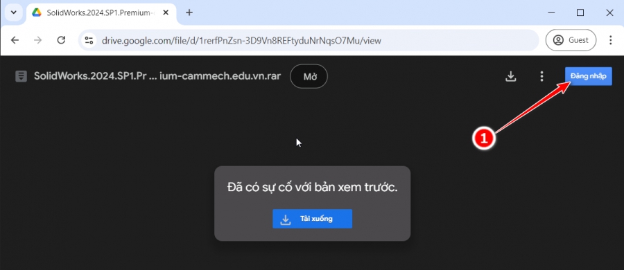 Cách tải file Google Drive khi hết lượt tải trong 24h