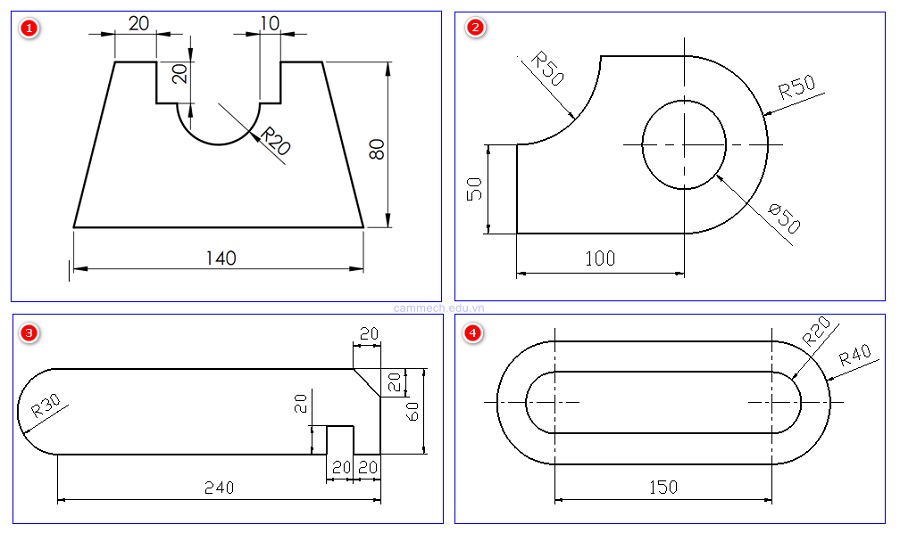 Bài tập Inventor từ cơ bản đến nâng cao