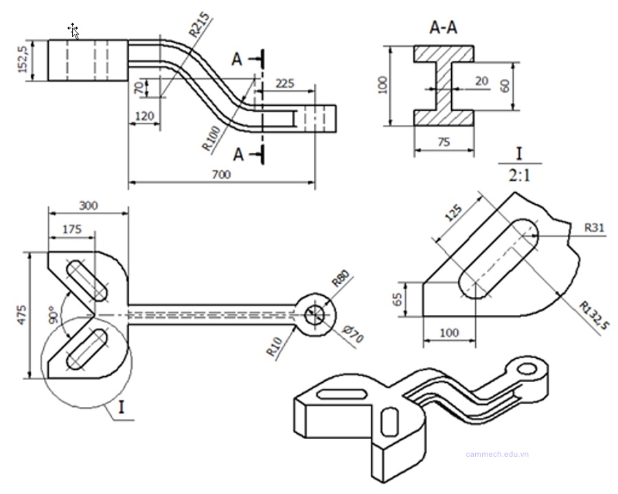 Bài tập Inventor từ cơ bản đến nâng cao