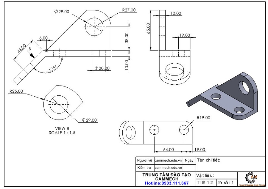 Bài tập Inventor từ cơ bản đến nâng cao