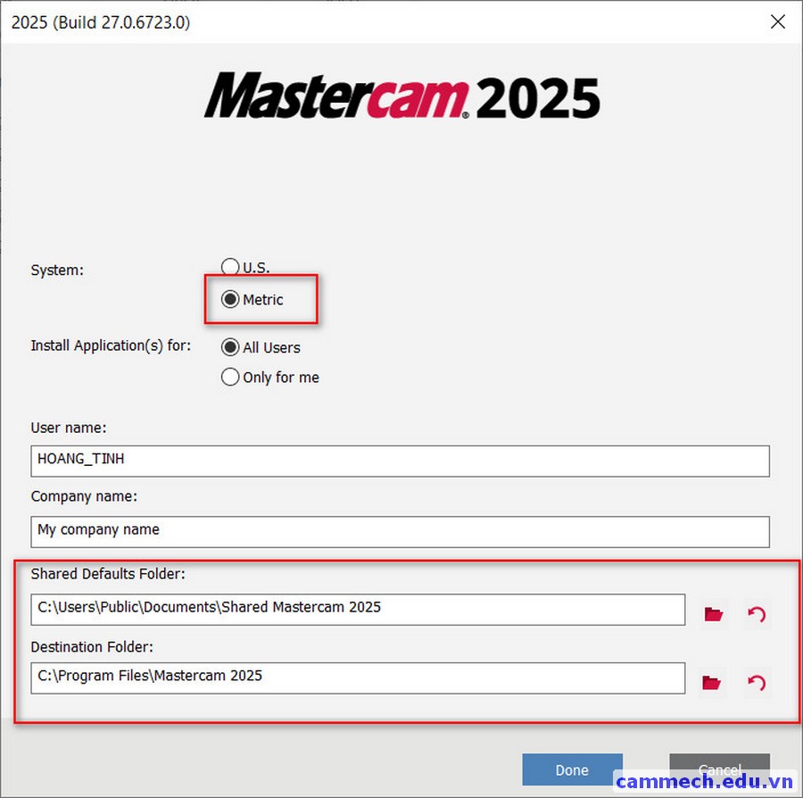 Hướng dẫn cài đặt Mastercam 2025