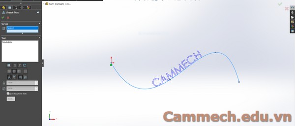 CÁCH SỬ DỤNG FONT CHỮ MỘT NÉT ĐỂ GIA CÔNG KHẮC TRONG SOLIDWORKS
