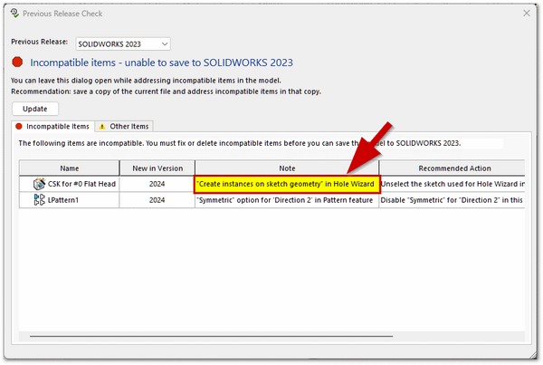 LƯU SOLIDWORKS VỀ PHIÊN BẢN THẤP HƠN VÀ KHẮC PHỤC LỖI KHÔNG TƯƠNG THÍCH