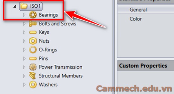 Cách thêm vật liệu vào tool box trong solidworks