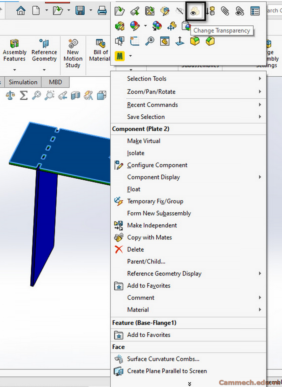 Hướng Dẫn Tạo Tính Năng Tạo Gờ và Rãnh (Tab and Slot) Trên Phần Mềm Solidworks