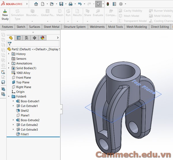 Thay đổi Template cho chi tiết bằng Insert Part