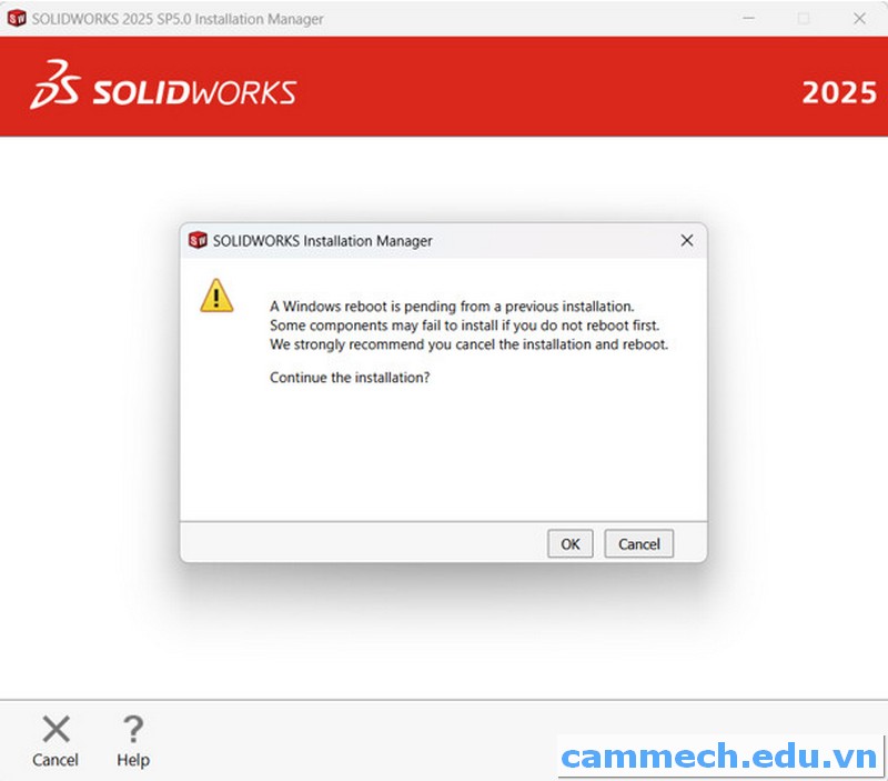 Hướng dẫn cài đặt Solidworks 2025