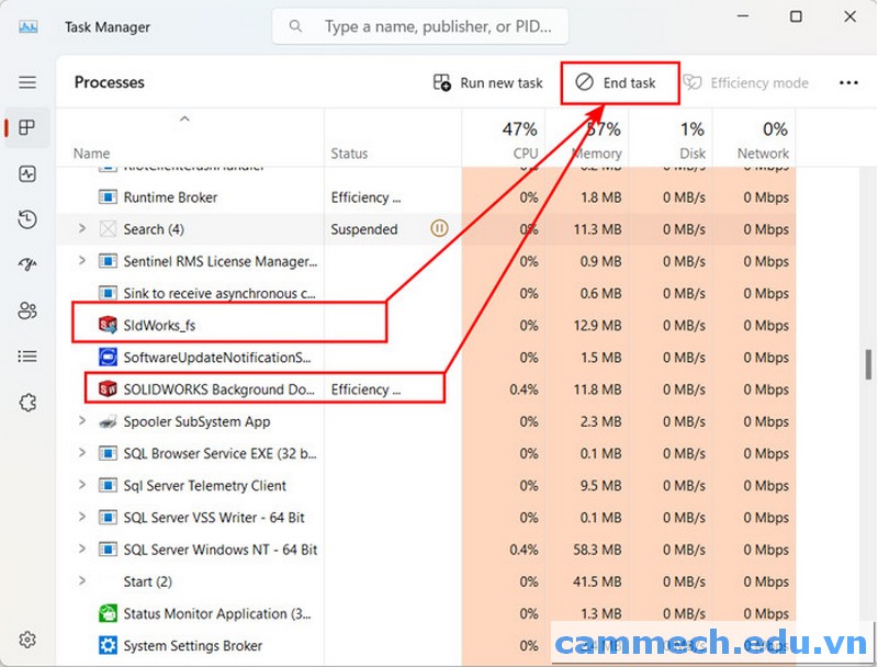 Hướng dẫn cài đặt Solidworks 2025