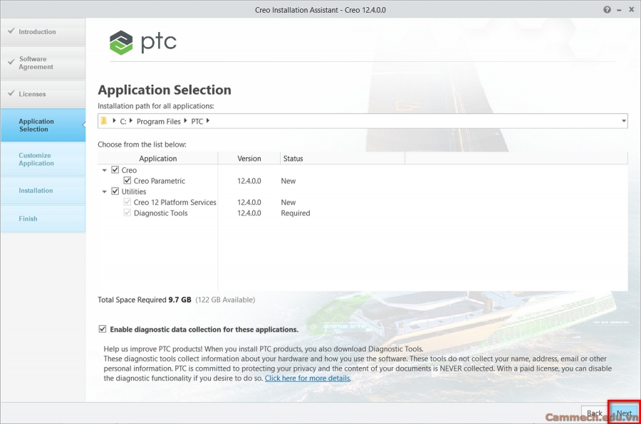 Hướng Dẫn Cài Đặt Creo Parametric 12.0 Education