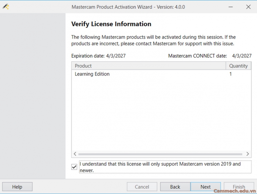 HƯỚNG DẪN CÀI MASTERCAM LEARNING EDITION