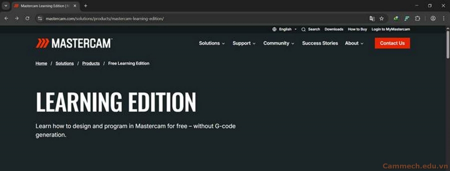 HƯỚNG DẪN CÀI MASTERCAM LEARNING EDITION