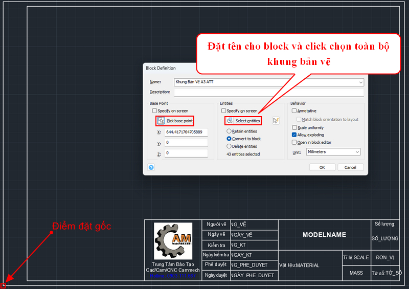 Hướng Dẫn Sử Dụng Chức Năng Attribute Để Tạo Block