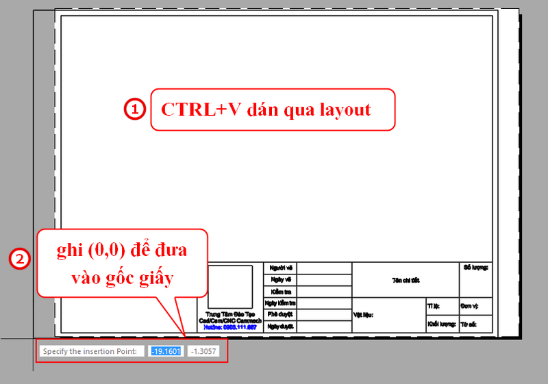 Hướng Dẫn Tạo Khung Bản Vẽ Và Tạo Môi Trường In Ấn Trong Autocad & ZWCad