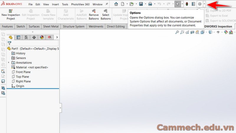 Cách Hiển Thị Kích Thước Khi Vẽ Sketch Trong SOLIDWORKS