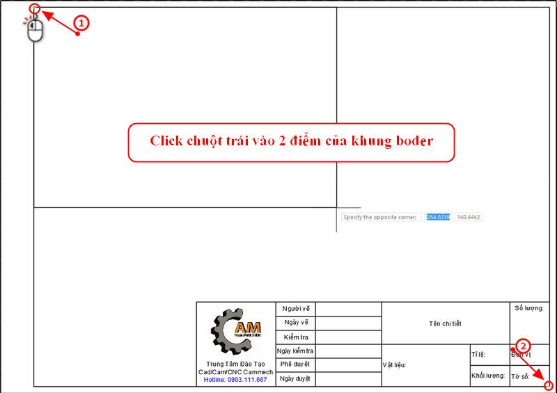 Hướng Dẫn Tạo Khung Bản Vẽ Và Tạo Môi Trường In Ấn Trong Autocad & ZWCad