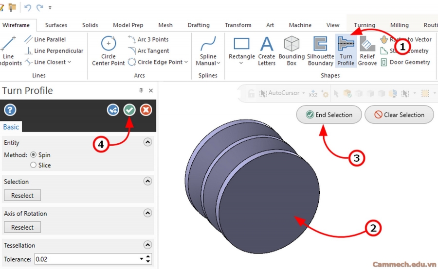 Tạo dao Forming tool bằng 3D tool trên Mastercam