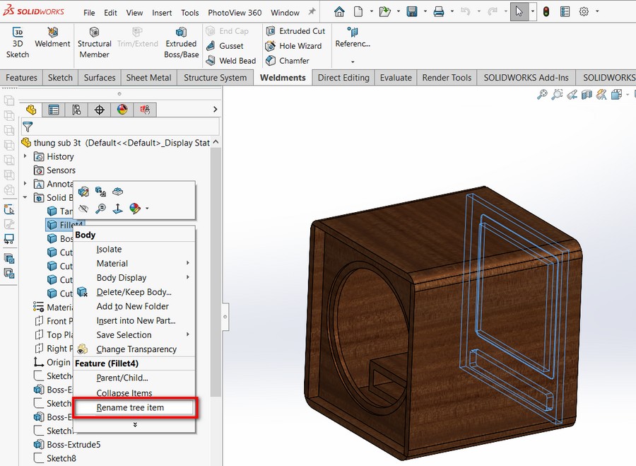 Khi nào cần dùng Multiple Parts trên Solidworks