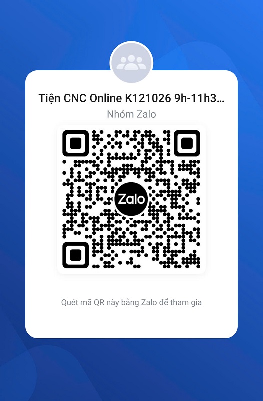 KHOÁ HỌC TIỆN CNC ONLINE