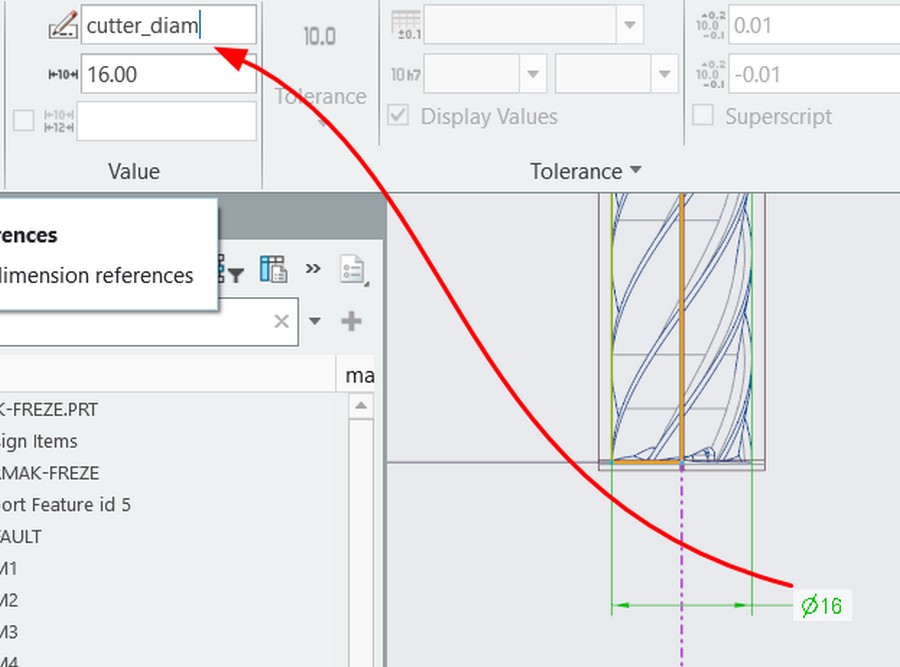 Tạo dao từ file 3D có sẵn trên Creo NC