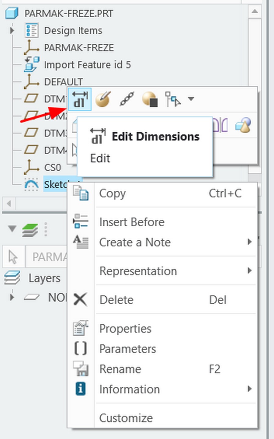Tạo dao từ file 3D có sẵn trên Creo NC