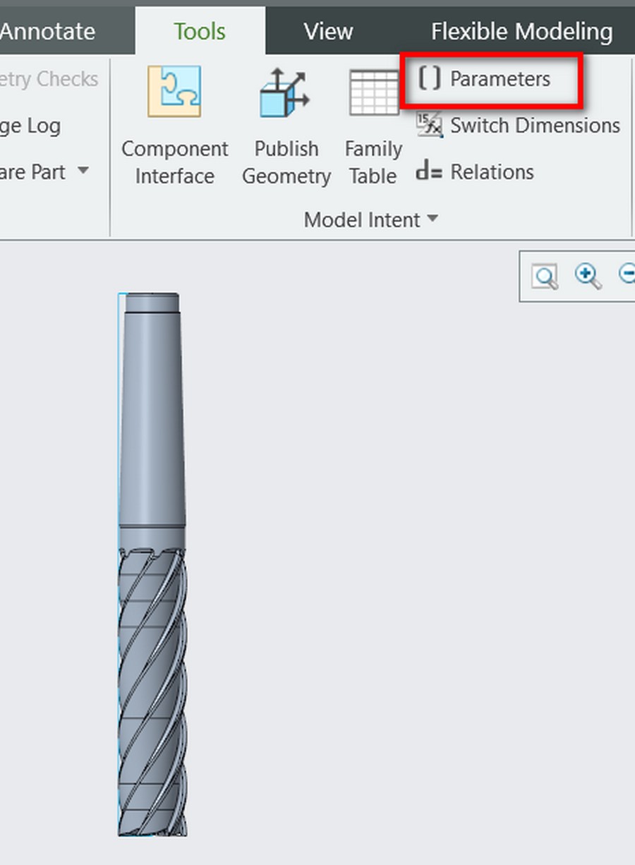 Tạo dao từ file 3D có sẵn trên Creo NC