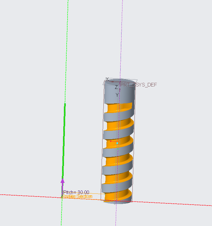 Volume helical sweep và cách thực hiện( Trên Creo 5.0 )