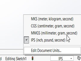 Cài đặt hệ đơn vị mặc định trên Solidworks