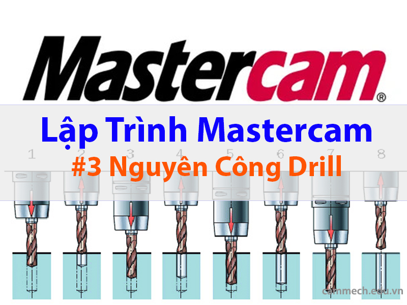Hướng dẫn lập trình Khoan Drill trên Mastercam