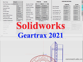 Hướng dẫn cài đặt Geartrax 2021 cho phần mềm Solidworks